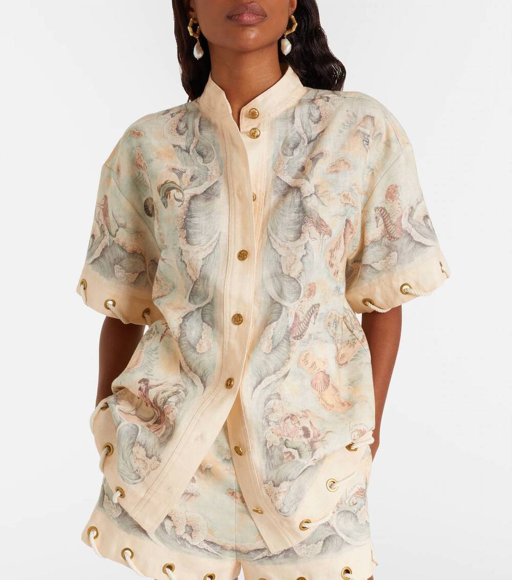 NEW ZIMMERMANN rebellion rope shirt in treasure map